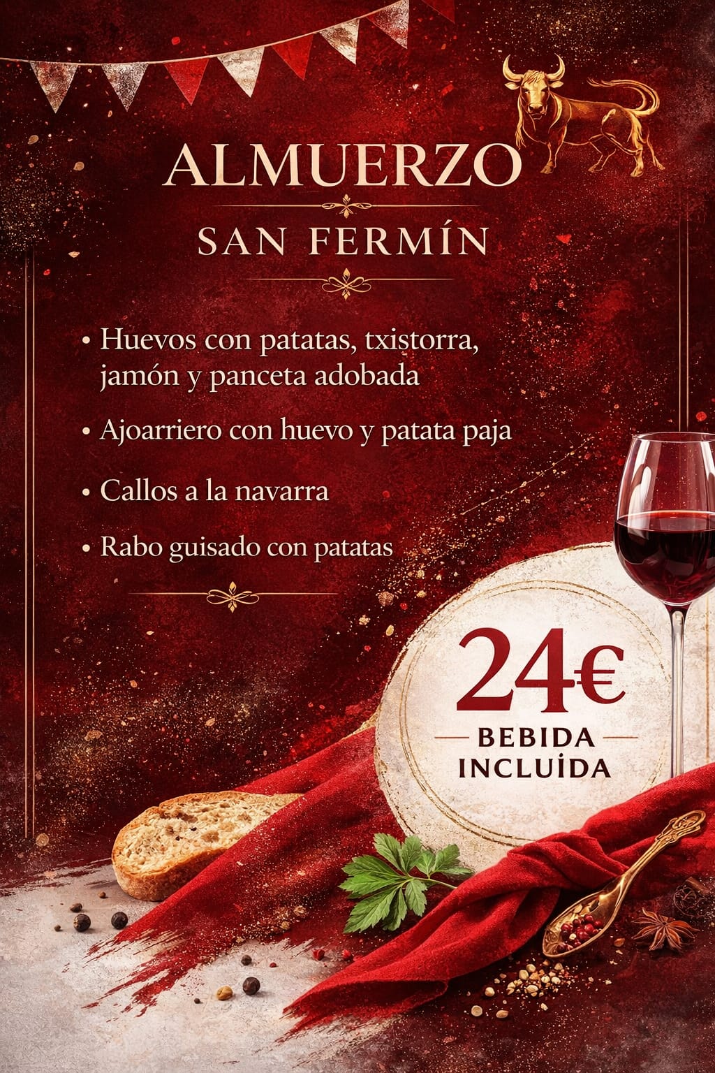 Almuerzo San Fermín Casa Paco